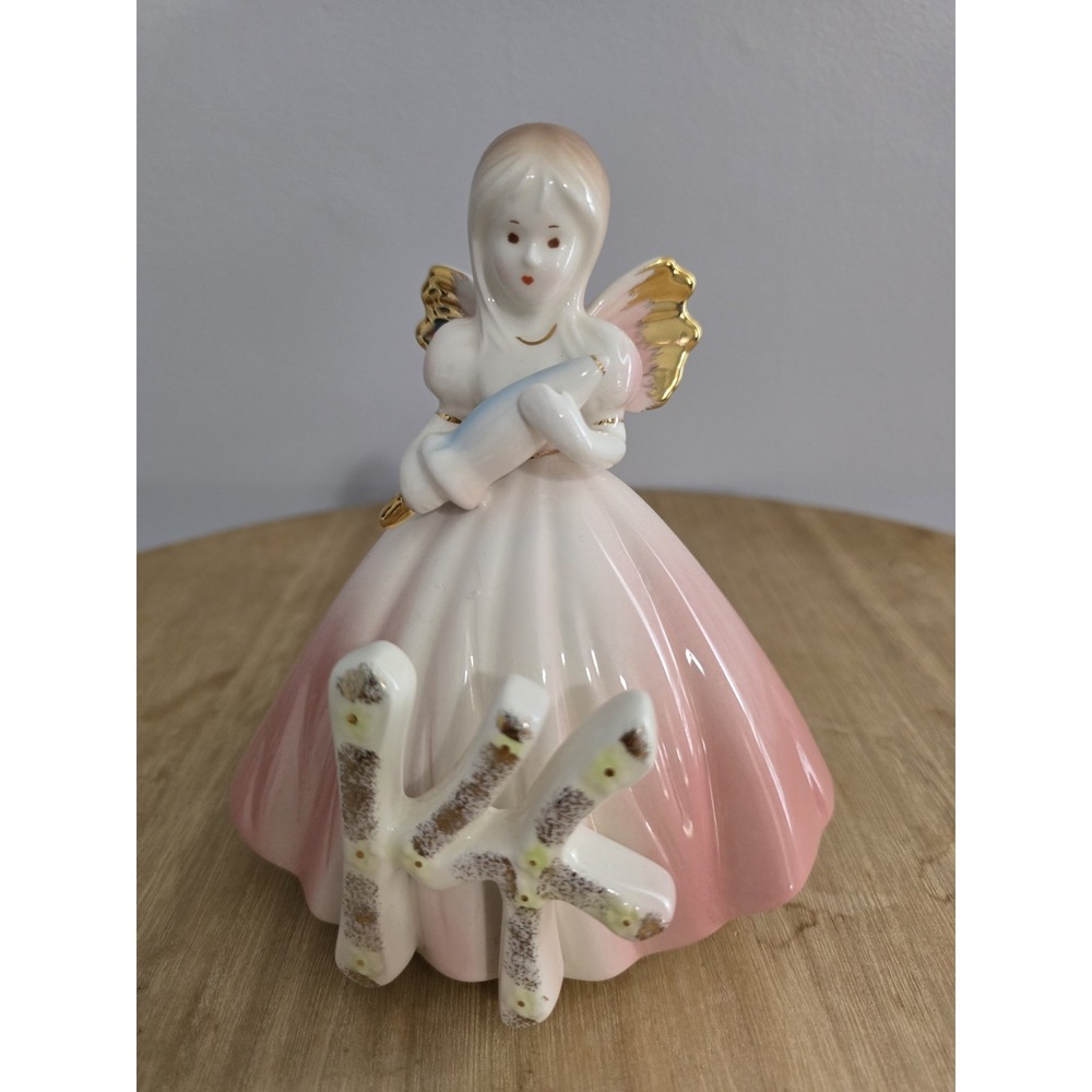Vintage Josef Originals 14th Birthday Girl Angel Pink Figurine Japan 5"